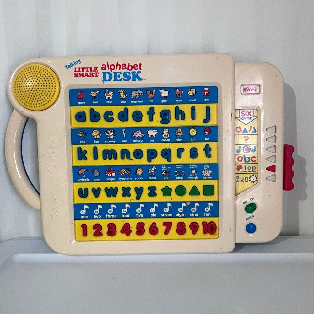 Vintage VTech Talking Little Smart Alphabet Desk Electronic Learning Toy Tested